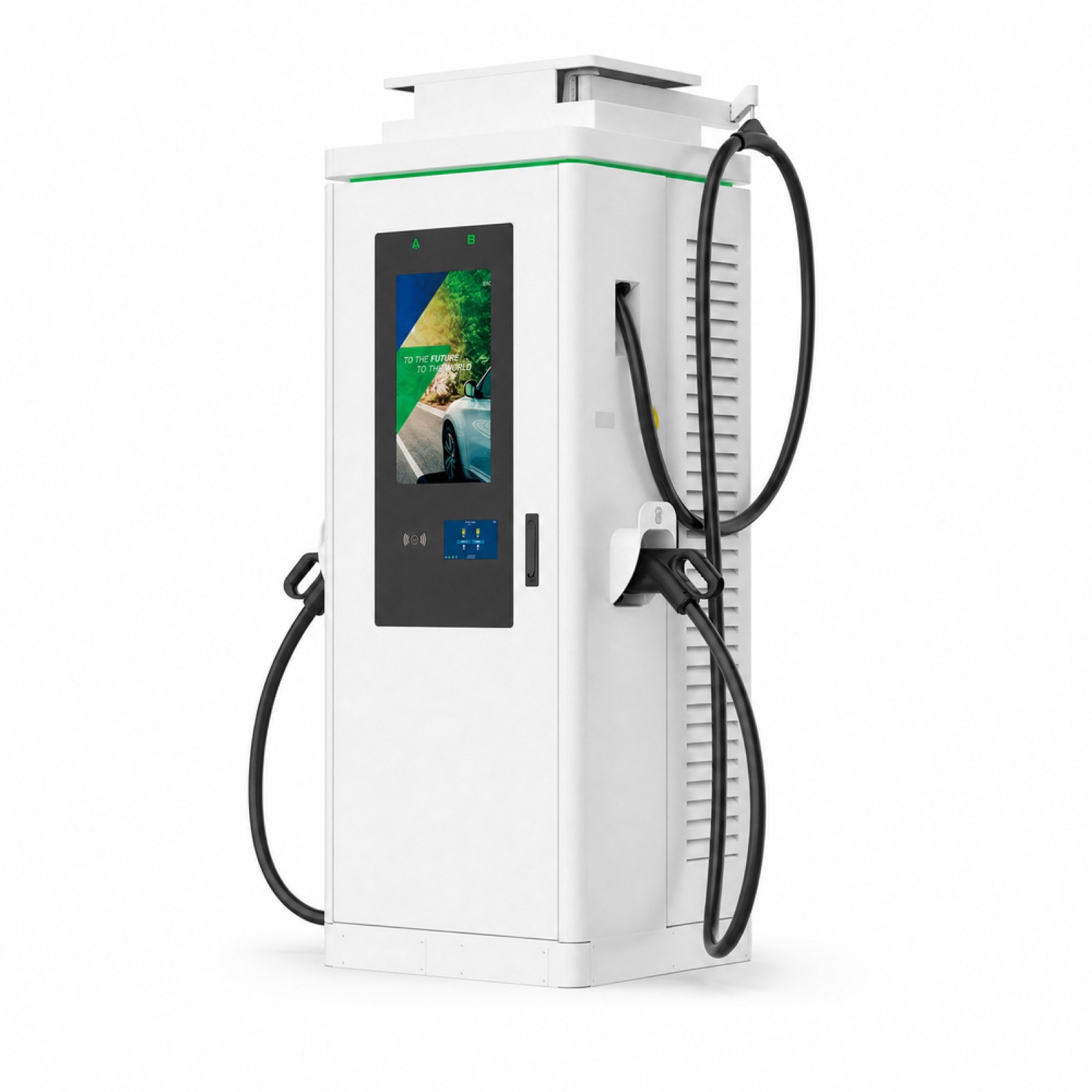 240kW 300kW EV Fast Charger Floor Standing Ultra Fast Digital Signage CCS2 Shopping Mall - Flexible 240kW-300kW Advertising DC Power