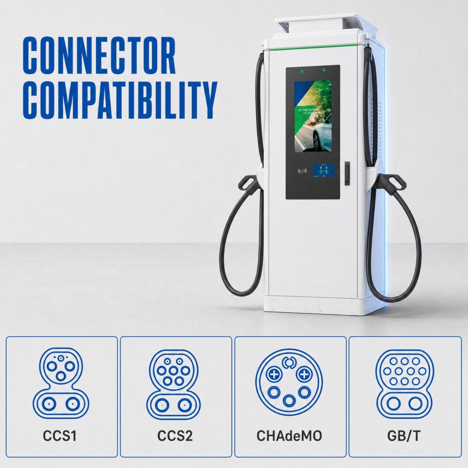 MIDA 60kW 180kW 200kW Solar Powered DC Fast Charger Standalone Grid Tie OCPP 2.0 - Solar PV DC-DC Advertising Charging Efficiency