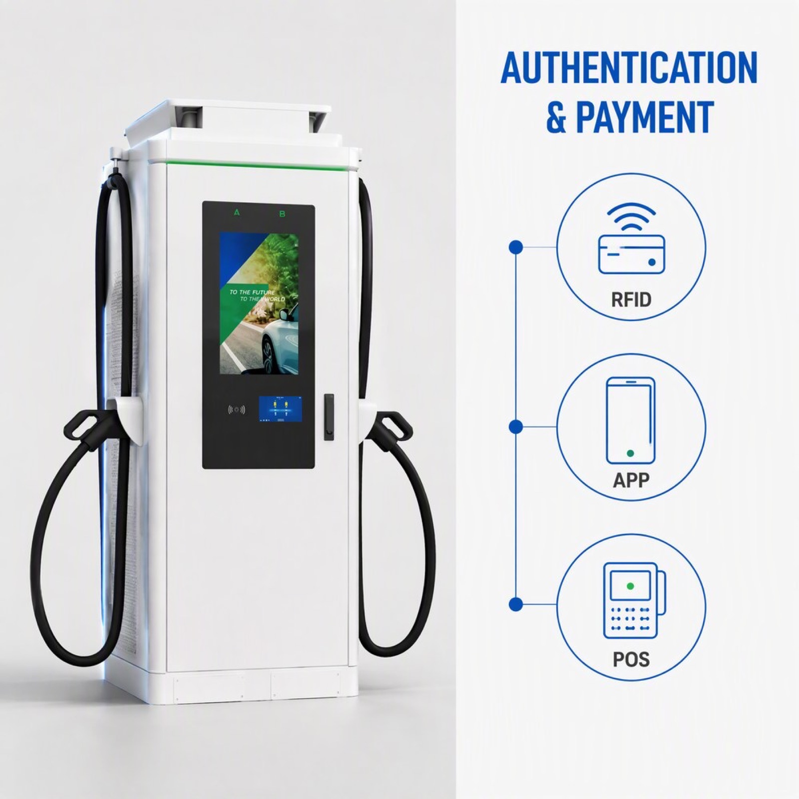 MIDA Power Supercharging 120kW 200kW 280kW Fast Charging Station Digital Signage Standalone Workplace - Smart, Networked and Media-Ready DC Charger