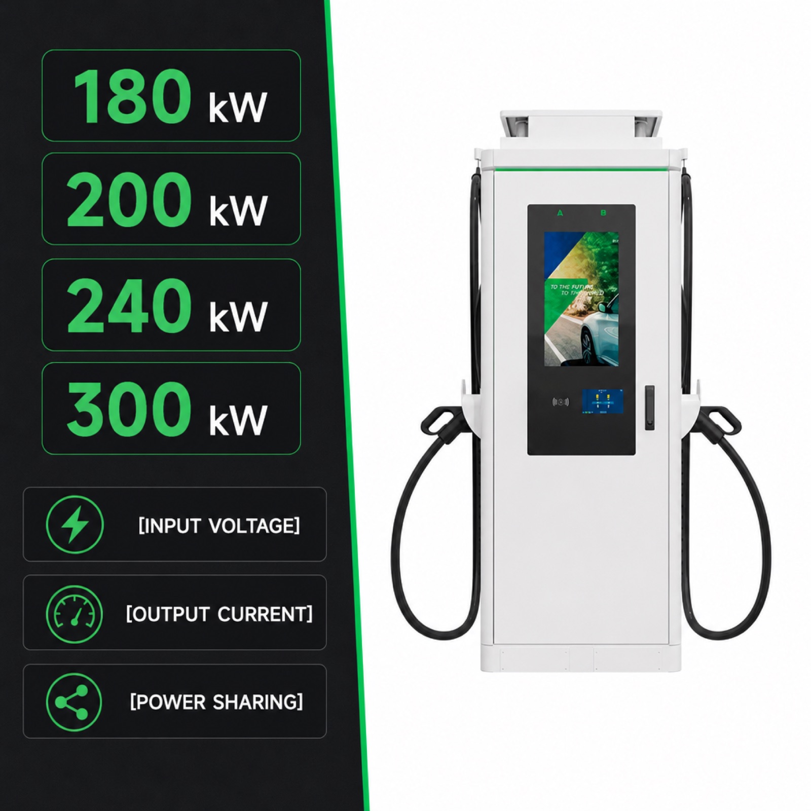 240kW 300kW EV Fast Charger Floor Standing Ultra Fast Digital Signage CCS2 Shopping Mall - Safety, Compliance and Long Service Life