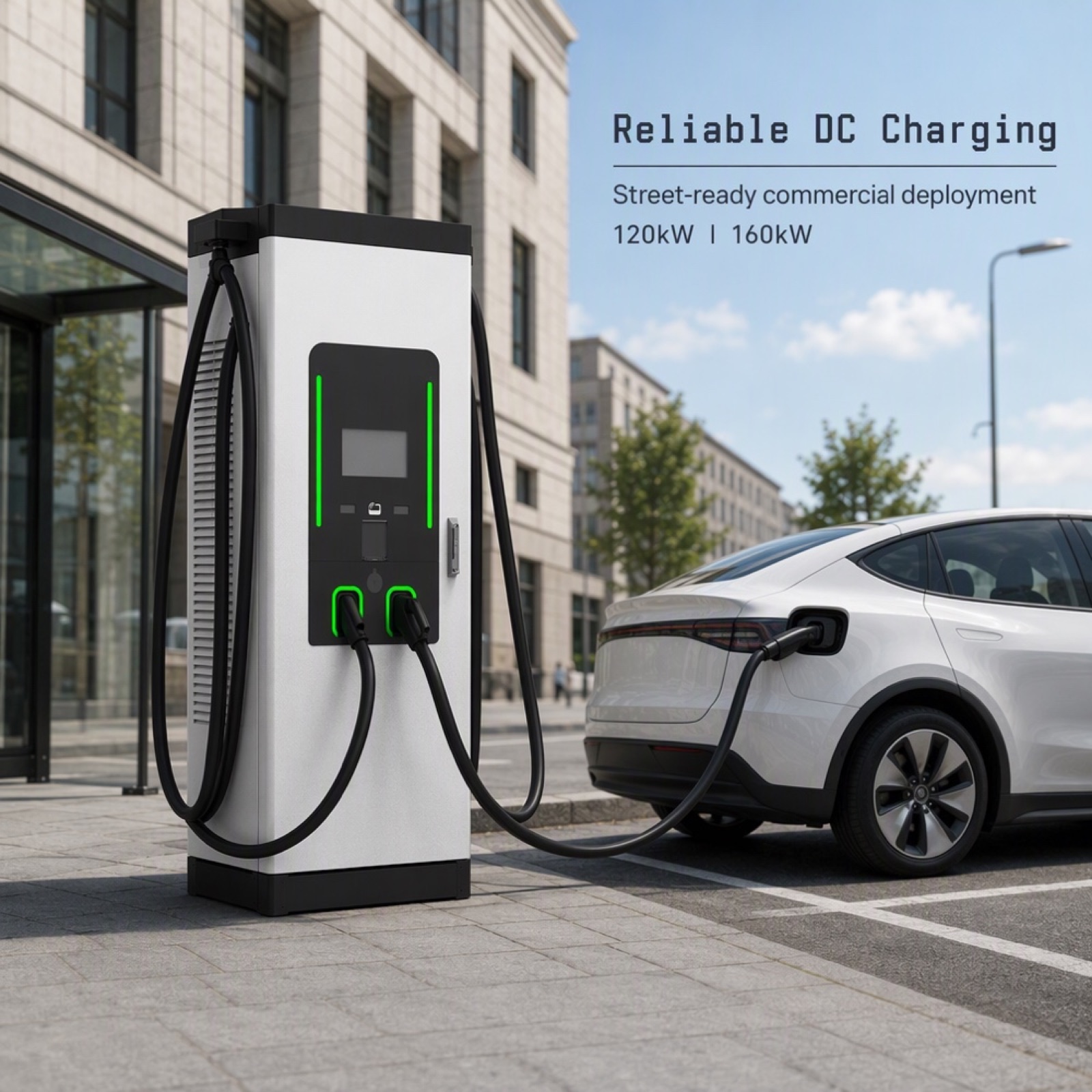 60kW 80kW 100kW Floor Standing DC Fast EV Charging Pile CCS2 - Safety, Compliance and Long Service Life