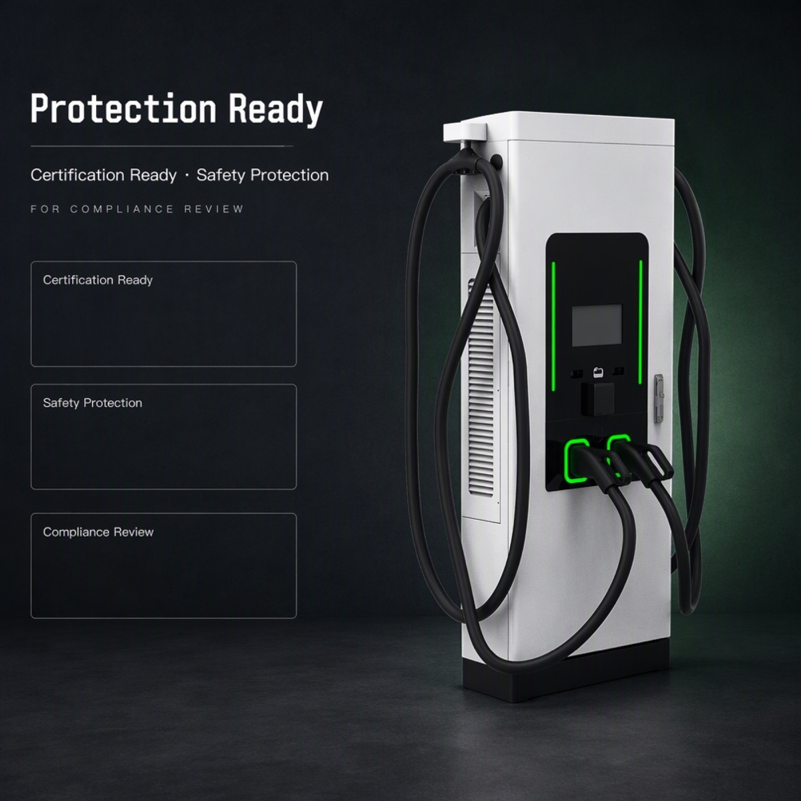 MIDA 120kW 160kW DC Fast Charging Station Floor Mounted Fleet CCS2 - Flexible 120kW-160kW Floor-Standing Power