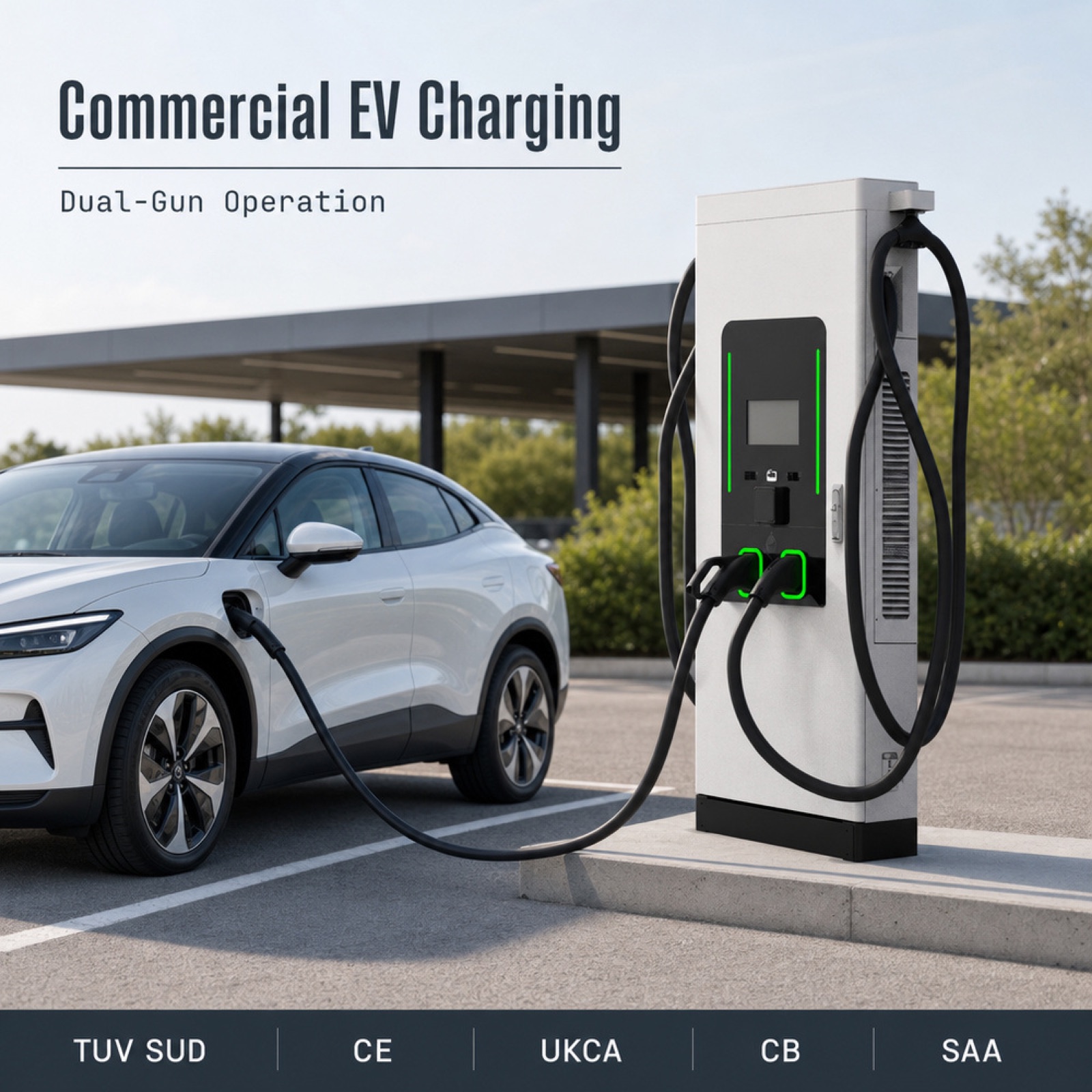 MIDA 80kW 160kW Floor Standing DC Fast Charging Station CCS2 OCPP - Smart, Networked and Payment-Ready DC Charger