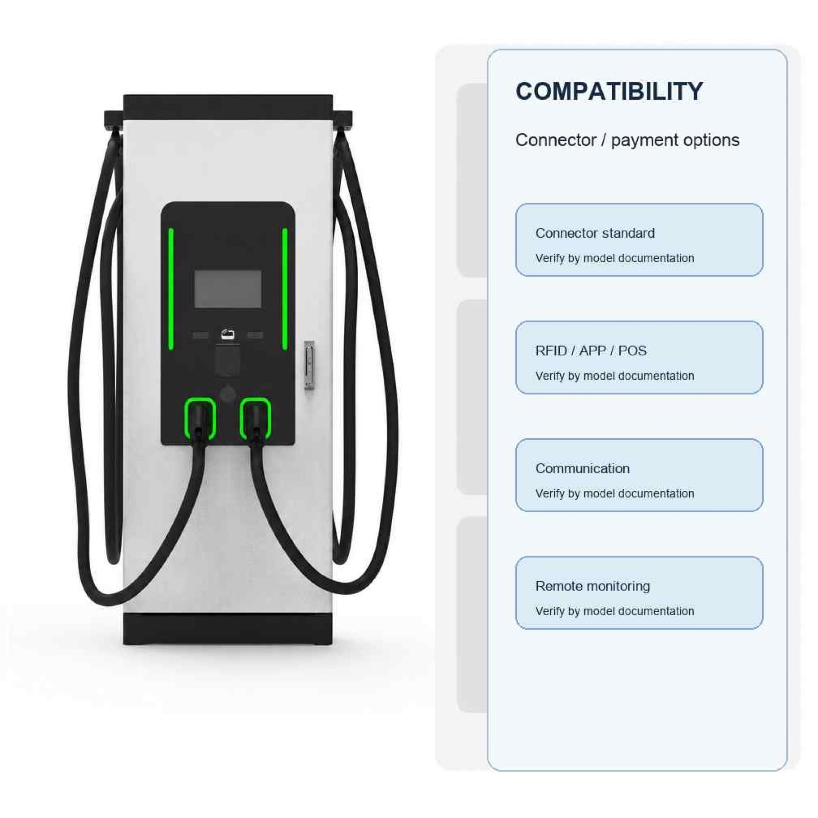60kW 100kW 160kW Floor Standing DC Fast EV Charging Pile CCS2 - Safety, Compliance and Long Service Life