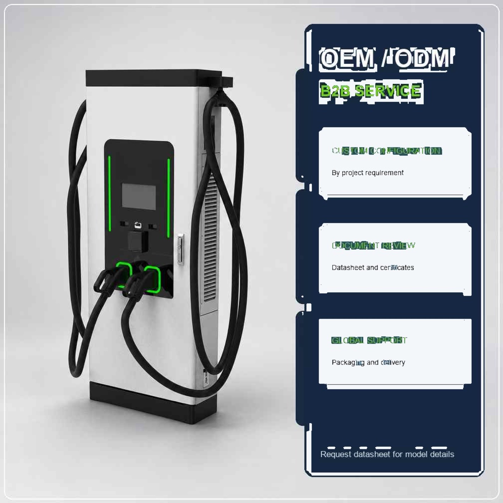 MIDA 100kW 160kW DC Floor Standing EV Charger OCPP Public Charging - Smart, Networked and Payment-Ready DC Charger