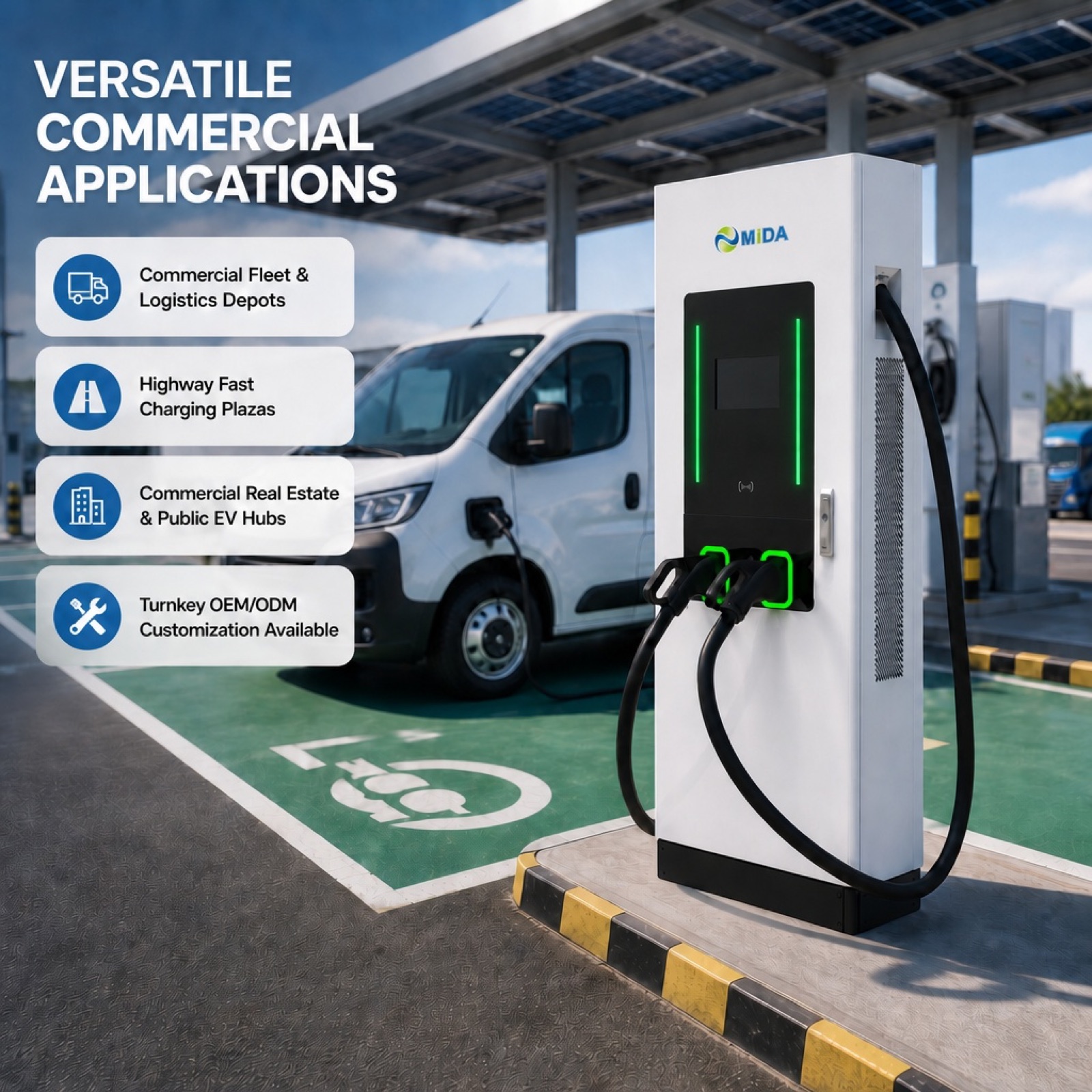 60kW 90kW 120kW Floor Standing DC EV Charging Station High Power CCS2 - Flexible 60kW-120kW Floor-Standing Power