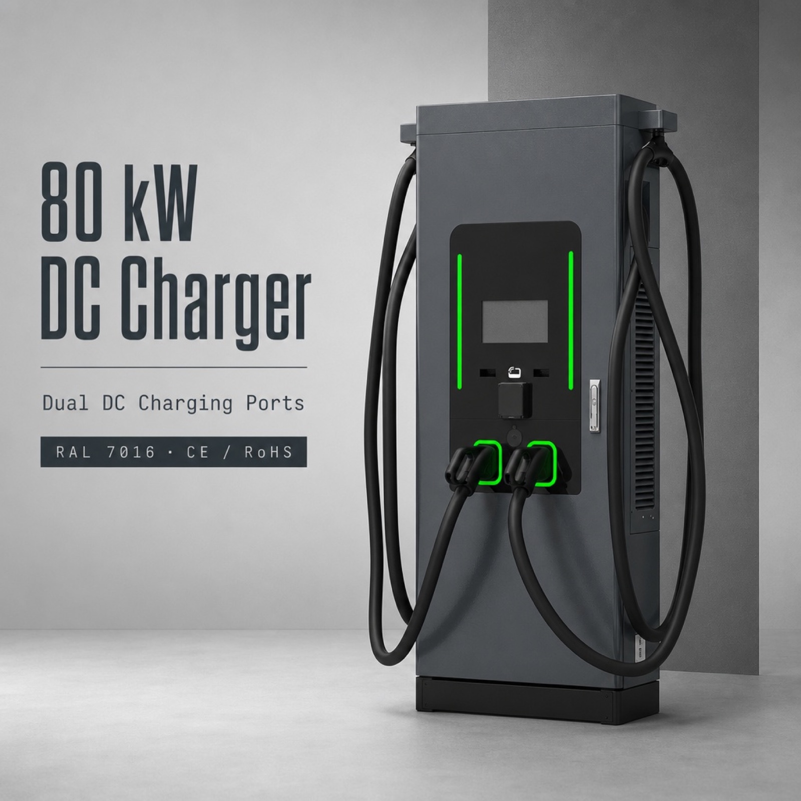 MIDA 100kW 160kW PV Solar DC Floor Standing Off Grid Fast Charger - Off-Grid and Hybrid Operation Anywhere