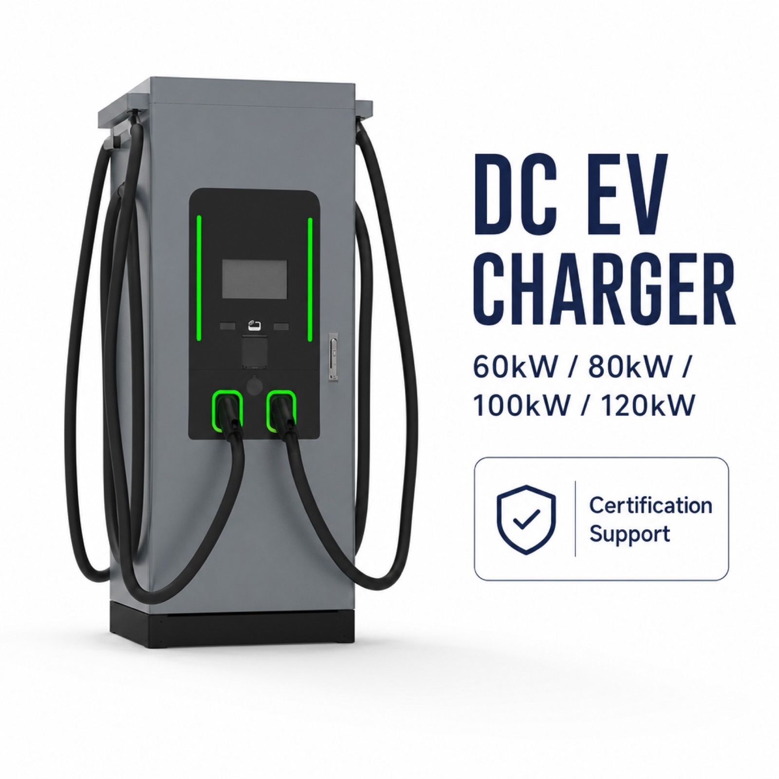 80kW 100kW 160kW PV DC DC Floor Standing Off Grid Fast Charger - Built for Rugged Outdoor Solar Sites