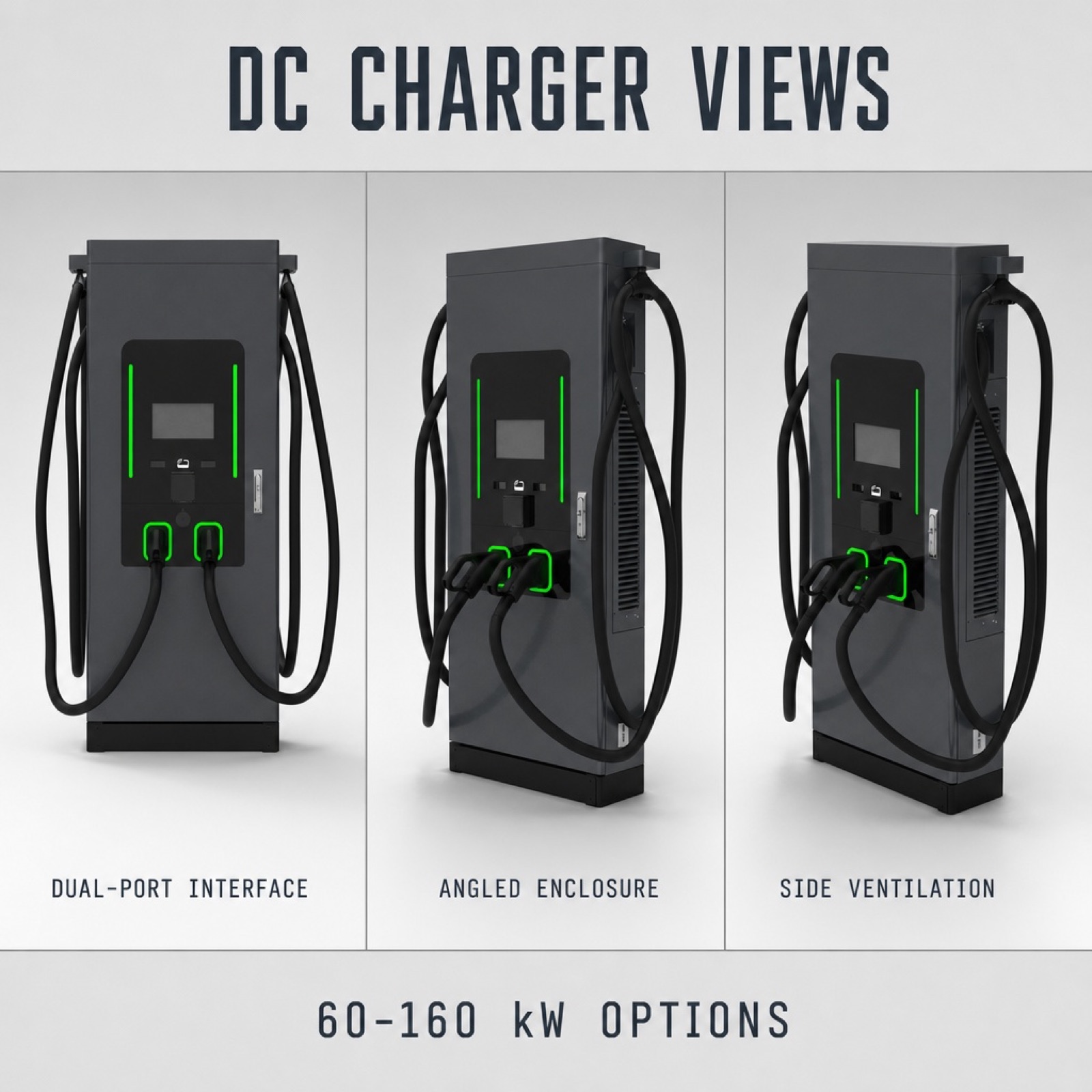 60kW 100kW 160kW Off Grid DC DC Photovoltaic EV Charging Station - Smart Energy Management and Global Support
