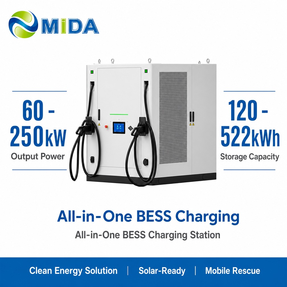 261kWh 120kW Photovoltaic Storage Charging Station For Off Grid Fleet Infrastructure Deployment Projects Commercial - Off-Grid, Microgrid and Fleet Ready