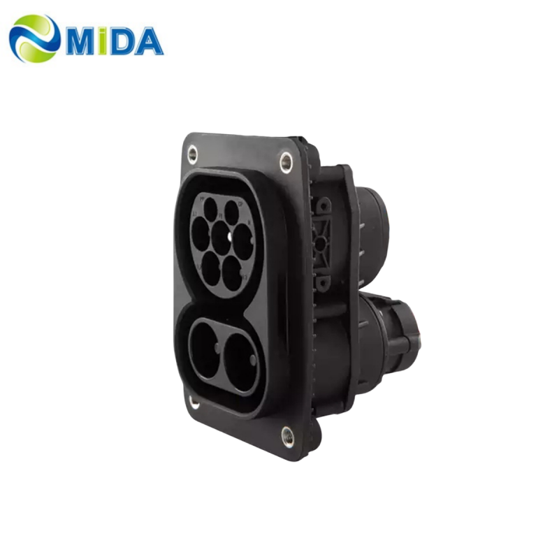 中国直流125A 1000V CCSコンボタイプ2 EVインレットソケットコネクタ