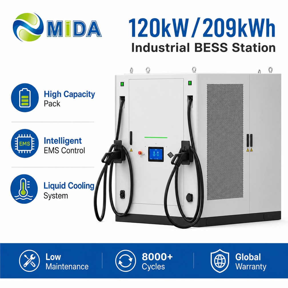 261kWh 120kW Liquid Cooled DirectCurrent Charger Battery Storage High Power Fleet Infrastructure Deployment Commercial - Peak Shaving and Demand-Charge Reduction