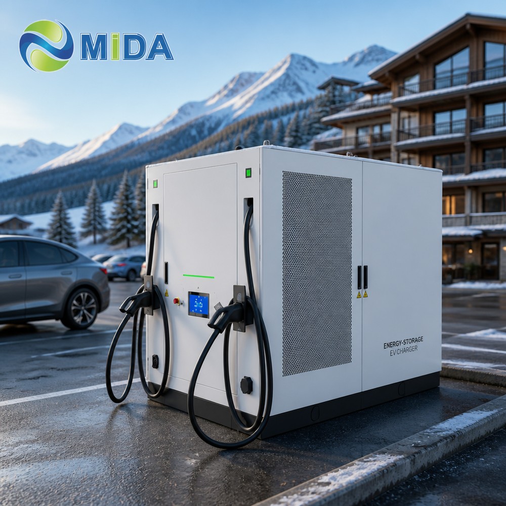 261kWh 120kW Integrated Solar Storage EV Charging Station For Commercial Fleet Infrastructure Deployment Projects - Peak Shaving and Demand-Charge Reduction
