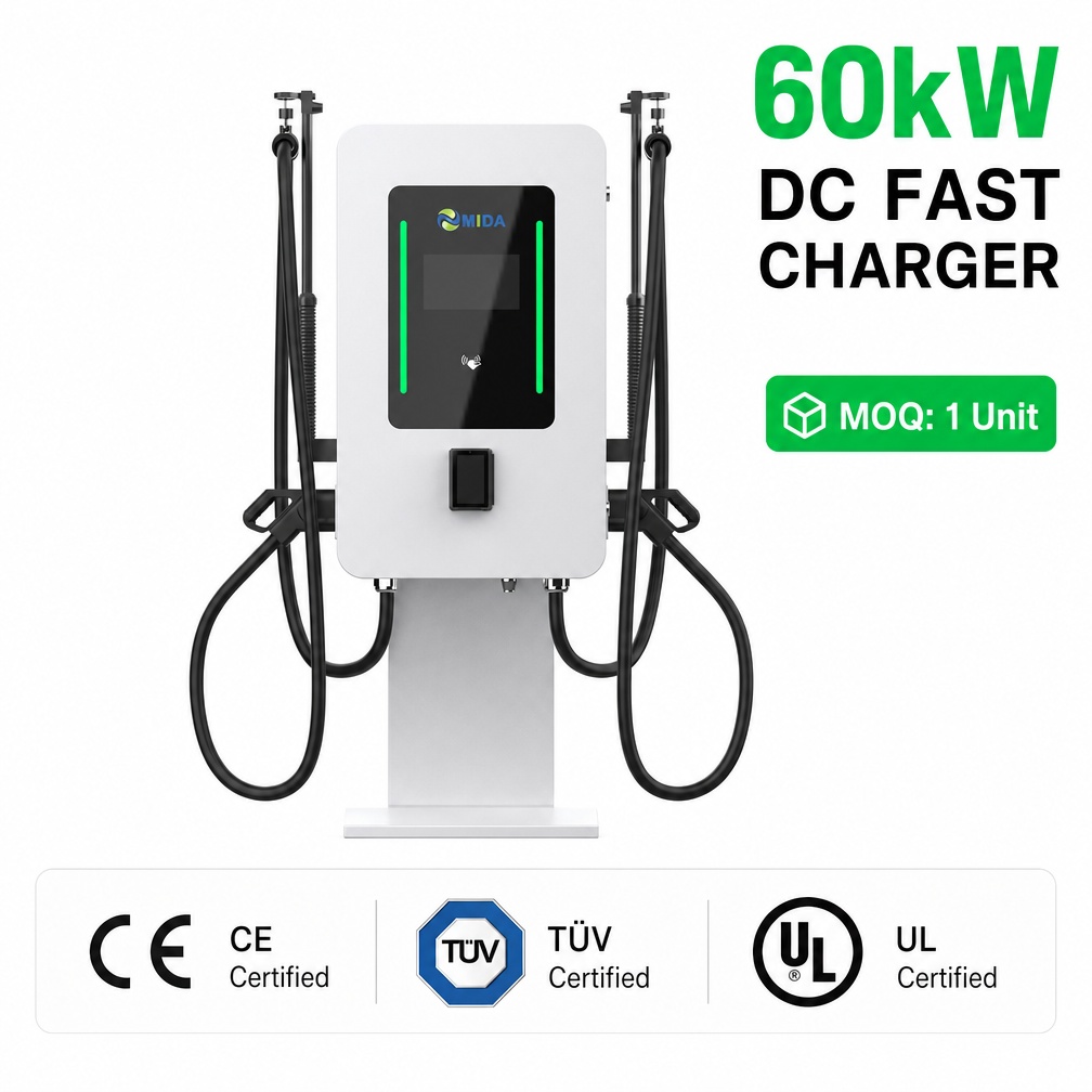 Heavy Duty 40kw 60kw 80kw DC EV Fast Charging Pile For Parking Lot Commercial Use - Safety, Compliance and Long Service Life