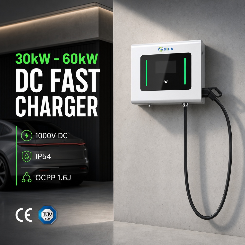 Level 3 Fast Evse Charging Pile 30kw 40kw 50kw DC DC Charger Single Gun Oem Odm Support Ocpp - Selectable 20kW-60kW DC Power