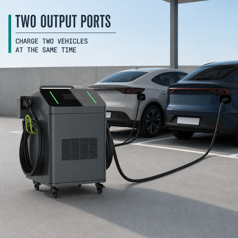 MIDA 20kW 40kW Portable DC EV Charger CCS2 CHAdeMO Emergency Rescue Mobile Charging Station Roadside Assist - Battery Buffer and Off-Grid Ready