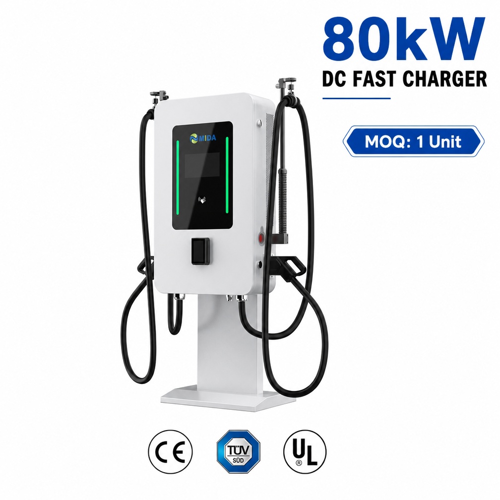Professional 40kw 60kw 80kw Floor Mounted DC EV Fast Charging Pile For Public Commercial Use - Built for Demanding Commercial Duty