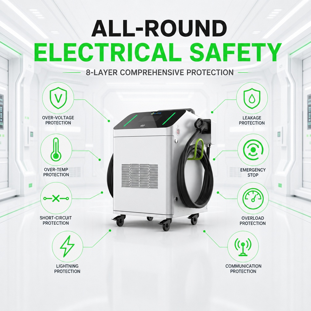 Battery Integrated 30kW 40kW Portable DC EV Charger CCS2 Off Grid Mobile Charging Station Remote Site - Battery Buffer and Off-Grid Ready