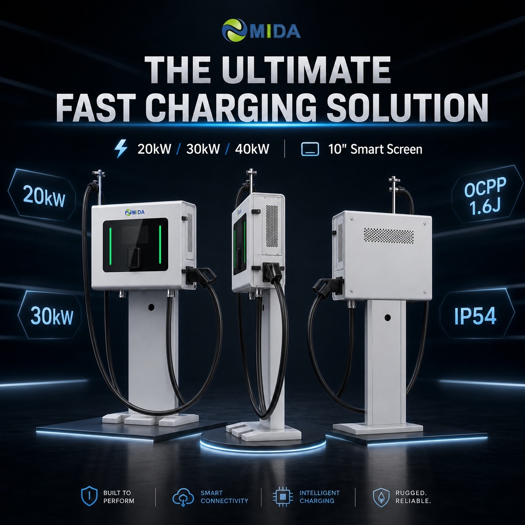 Hotel Parking Lot Gbt Oem Odm Support Dc Fast Charger Commercial Electric Car 30kw 40kw Sic - Safe, Compliant and Weatherproof