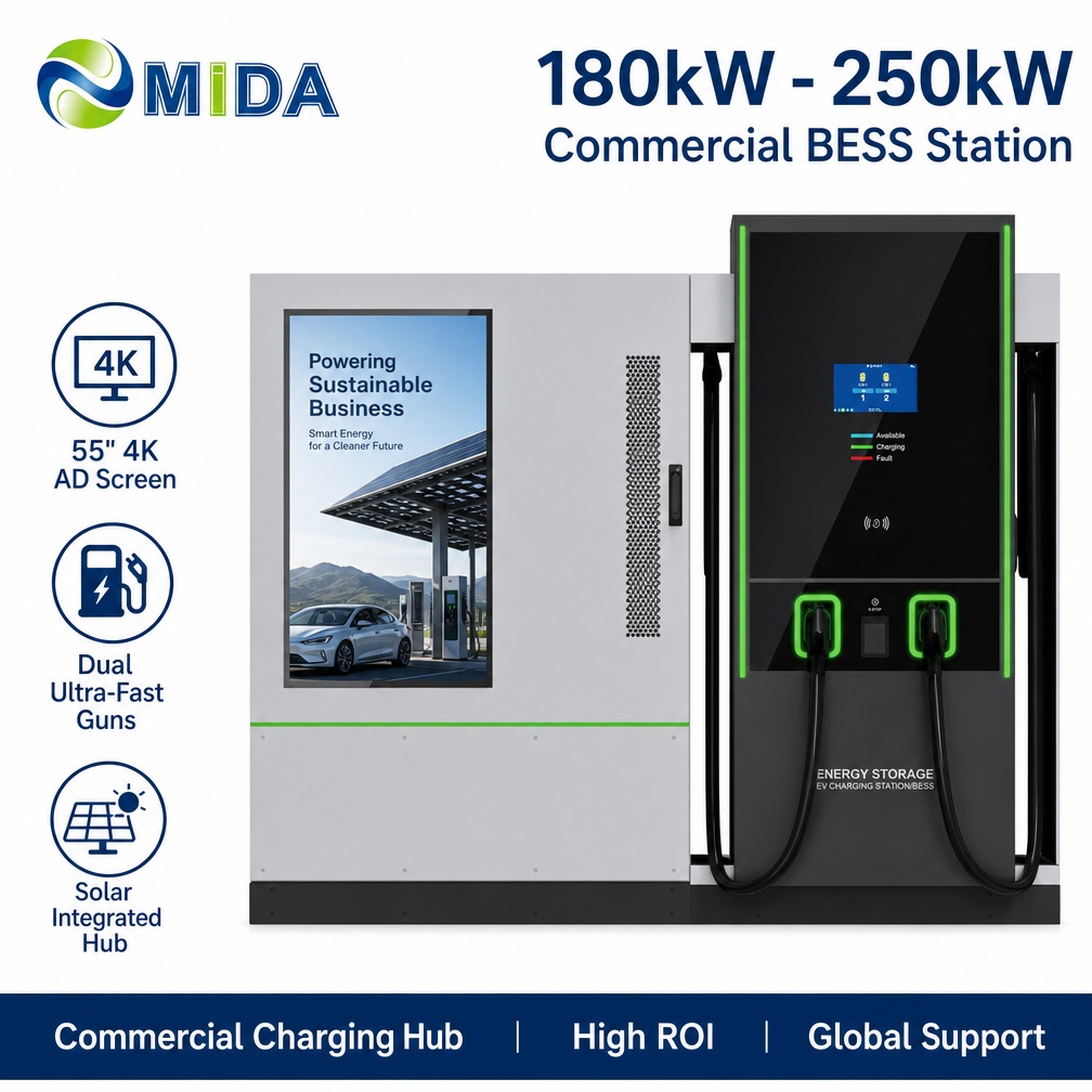 522kWh 240kW BESS EV Charging Station Solar Integration Commercial Demand Management Infrastructure Deployment Projects - Safe, Modular and Remotely Managed