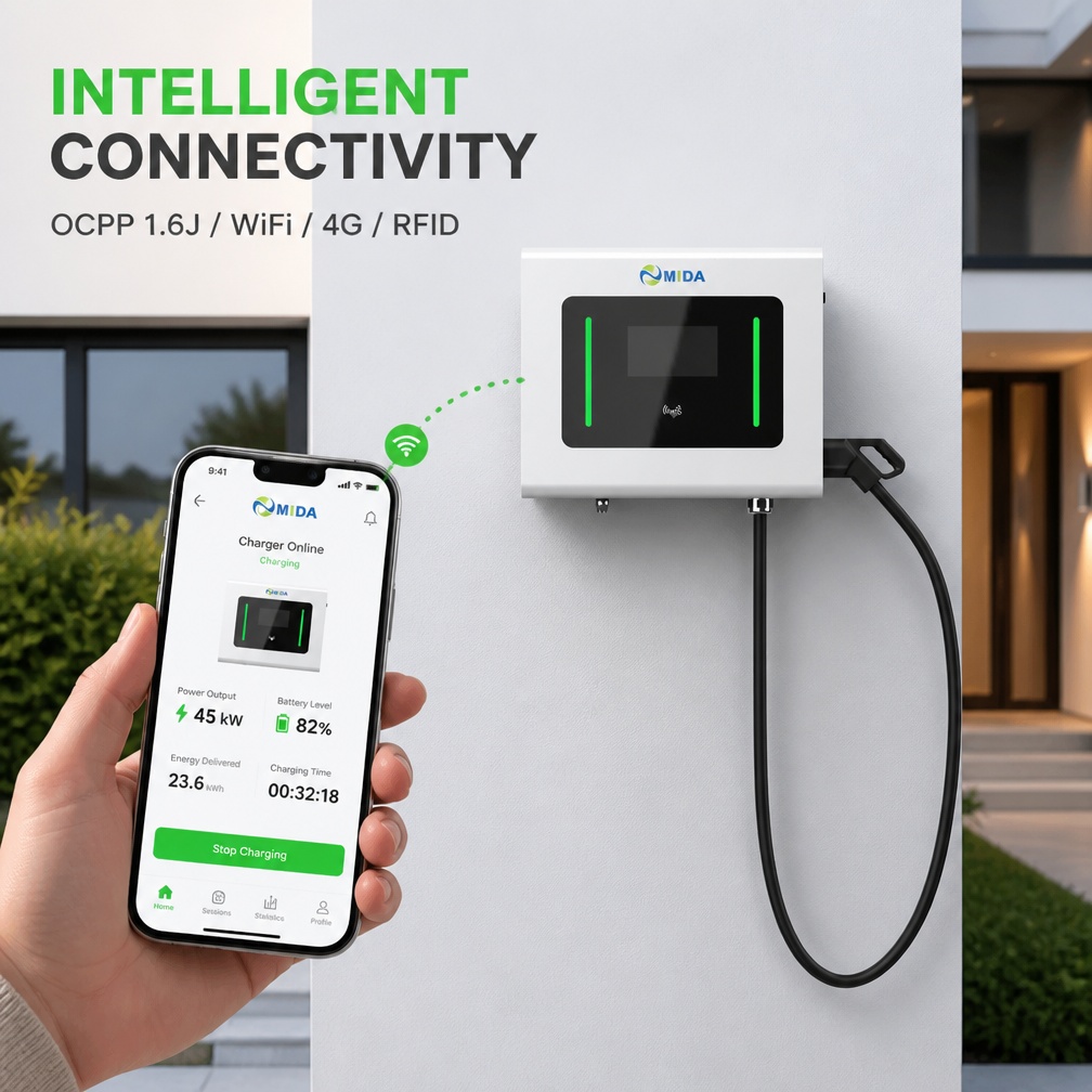 Hotel Parking Lot Gbt Oem Odm Support Dc Fast Charger Commercial Electric Car 30kw 40kw Sic - Smart, Networked and Payment-Ready