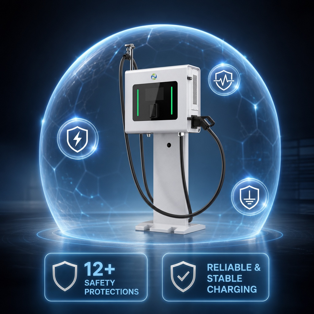 30kW 40kW 50kW Ocpp Wallbox Dc Fast Ev Charger Ccs1 For Fleet Management Oem Odm - SiC Modules for High Efficiency