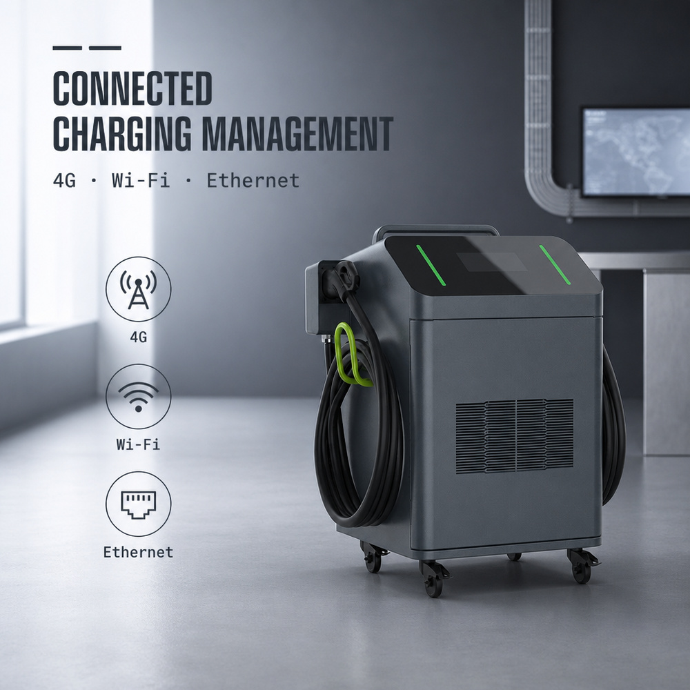 MIDA 30kW 40kW 60kW Mobile DC Fast Charger CCS1 NACS Portable EV Charging Station North America Highway - Rugged, Safe Outdoor Design