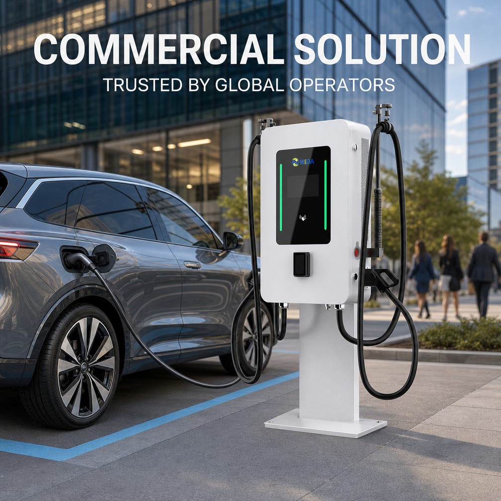 Universal 60kw 80kw Stand Column DC EV Fast Charging Station Compatible With CCS2 GBT Standards - Smart, Networked and Payment-Ready
