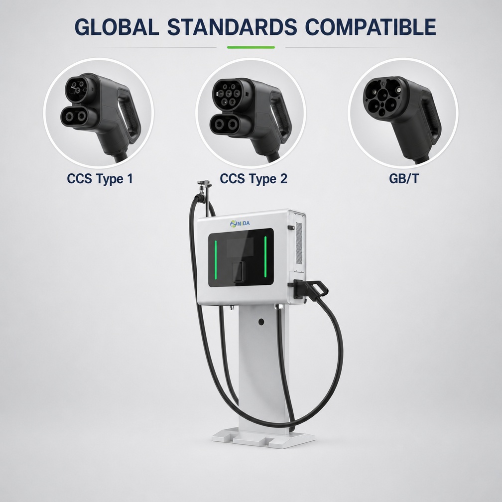 20kW 40kW 50kW Apartment Complex Use Wall Mounted Dc Charging Station Ccs1 Wholesale Price Commercial Ev Ocpp - Safe, Compliant and Weatherproof