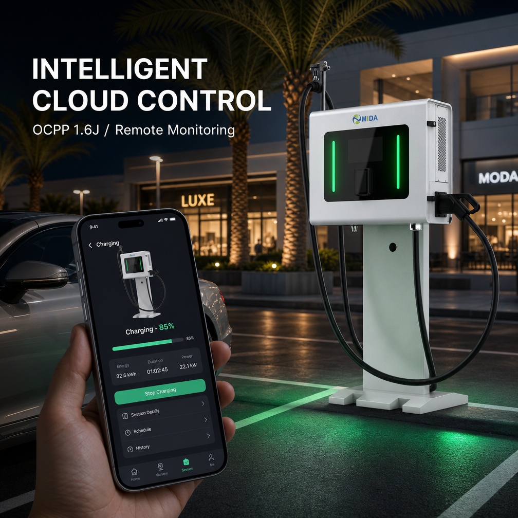 Level 3 Fast Evse Charging Pile Hotel Parking Lot Wholesale Price Dc Charger 30kw 40kw Ccs1 - Selectable 20kW-60kW DC Power