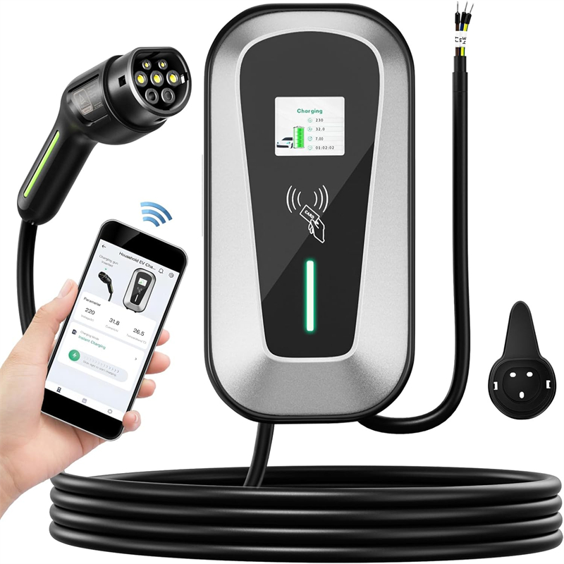 中国EVウォールボックス壁掛け式32A 40A 48A J1772 Type1充電